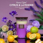 Large Citrus & Lavender Soy Wax Candles - 100 Hours