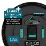 16-Inch Stainless Steel White Dial Atomic Clock