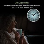 WallarGe Silent Glow in the Dark Wall Clock