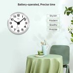 WallarGe Silent Glow in the Dark Wall Clock