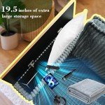 97” Modular Grey Sectional Sofa with Pillows