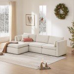 Chita Oversized L-Shaped Modular Sofa with Storage