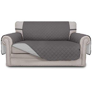 Reversible Loveseat Couch Cover for Dogs - Gray
