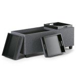 Avalon 42 Inch Rectangle Storage Ottoman in Slate Grey