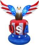 Juegoal 8FT Patriotic Inflatable for Independence Day