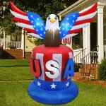 Juegoal 8FT Patriotic Inflatable for Independence Day