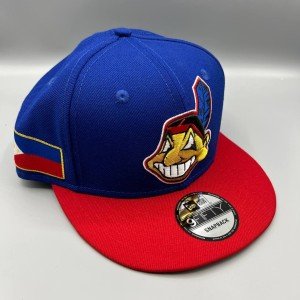 Cleveland Indians Blue Snapback Hat with Philippine Flag