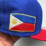 Cleveland Indians Blue Snapback Hat with Philippine Flag