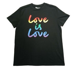 Pride Short Sleeve Black Tee for 4th of July