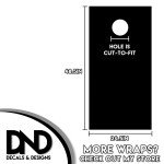 American Flag Cornhole Board Vinyl Wrap Sticker Set