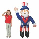 Jumbo 5 ft Inflatable Uncle Sam Decoration