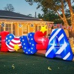 8FT Inflatable I LOVE USA for 4th of July