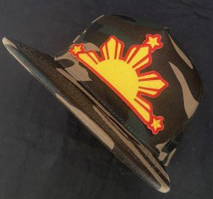 Filipino Flag Hat with Camo Brim
