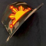 Filipino Flag Hat with Camo Brim