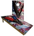 Custom American Flag Cornhole Boards & Bags