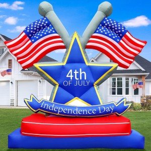 Patriotic 6FT USA Flag Inflatable Decoration