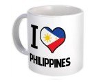 I Love Philippines Flag Heart Mug