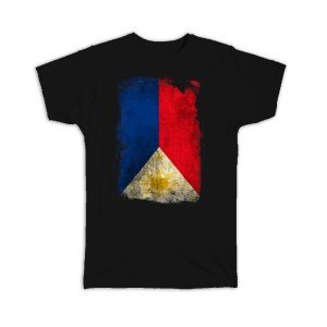 Vintage Filipino Expat T-Shirt with Distressed Flag