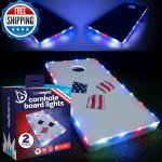 LED Cornhole Lights for 4th of July Fun