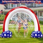 American Flag Inflatable Sprinkler for Kids