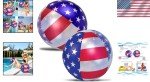 16-Inch USA Flag Beach Balls for 4th of July