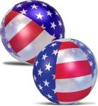 16-Inch USA Flag Beach Balls for 4th of July