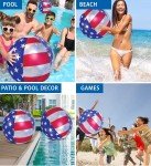 16-Inch USA Flag Beach Balls for 4th of July