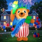 6 FT 4th of July Outdoor Inflatable Decor
