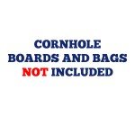 Patriotic USA Flag Cornhole Board Wraps