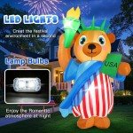 6ft Patriotic LED Inflatable Decorations for 4th of July