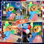 6ft Patriotic LED Inflatable Decorations for 4th of July