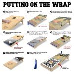 Patriotic American Flag Cornhole Board Vinyl Wraps