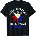 Pinay Pride Philippines Flag Funny 4th of July Tee