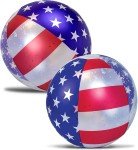 Inflatable USA Pool & Beach Balls for July 4th