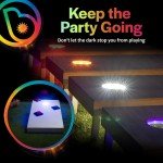2-Pack LED Ring Lights for Cornhole Boards
