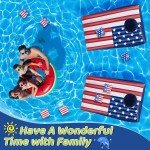 USA-Themed Inflatable Pool Cornhole Game Set