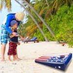 USA-Themed Inflatable Pool Cornhole Game Set