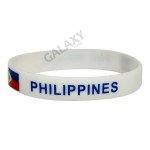 Philippines Flag Silicone Bracelet for 4th of July