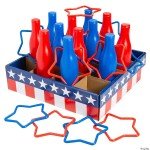 Patriotic Red, White & Blue Star Toss Game