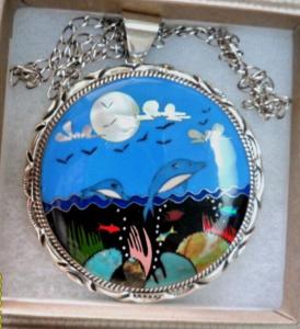 Ronnie Ramil Multistone Zuni Style Necklace