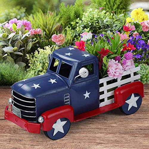 Patriotic Metal Tabletop Truck Decoration