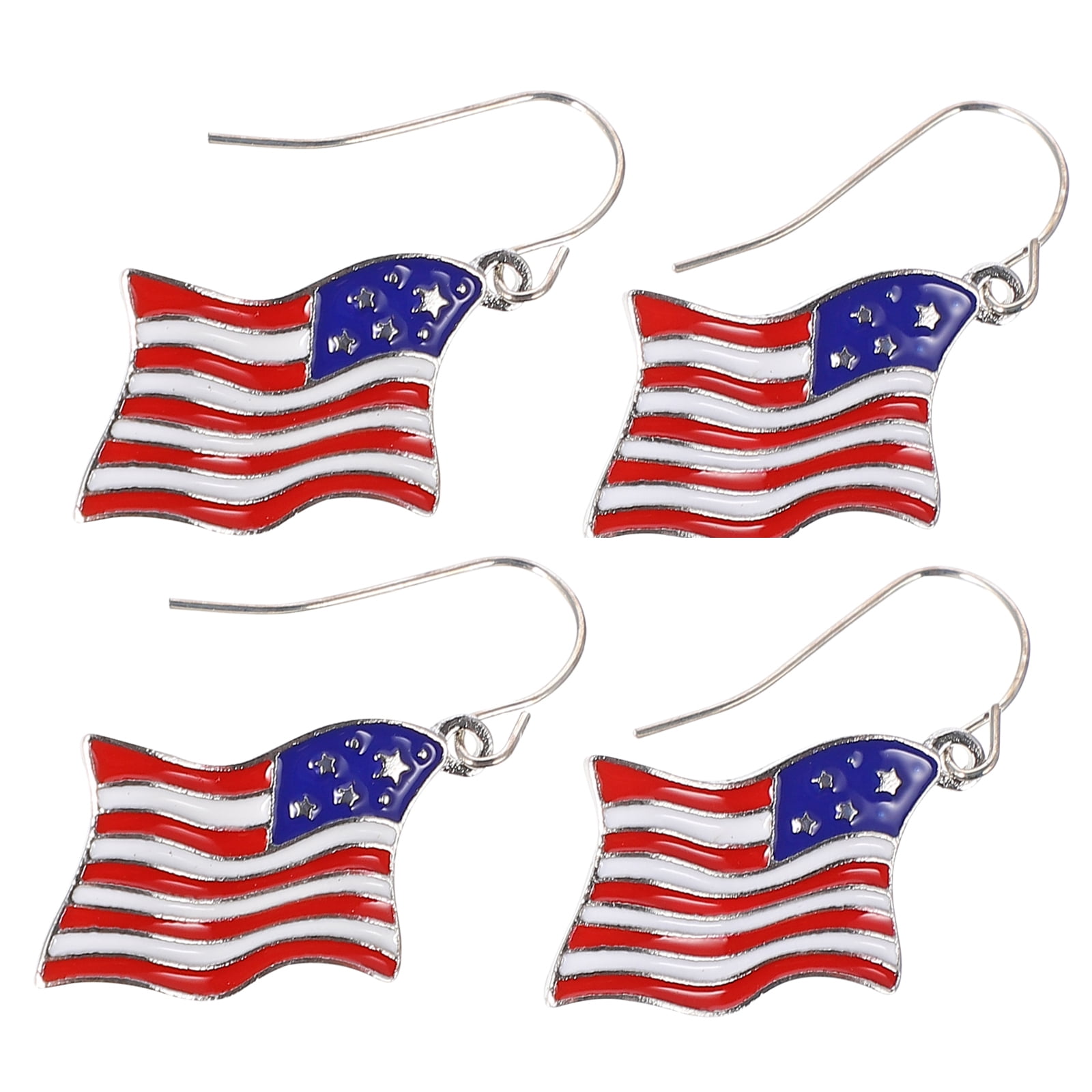 Patriotic Earrings - 2 Pairs for 4th of July
