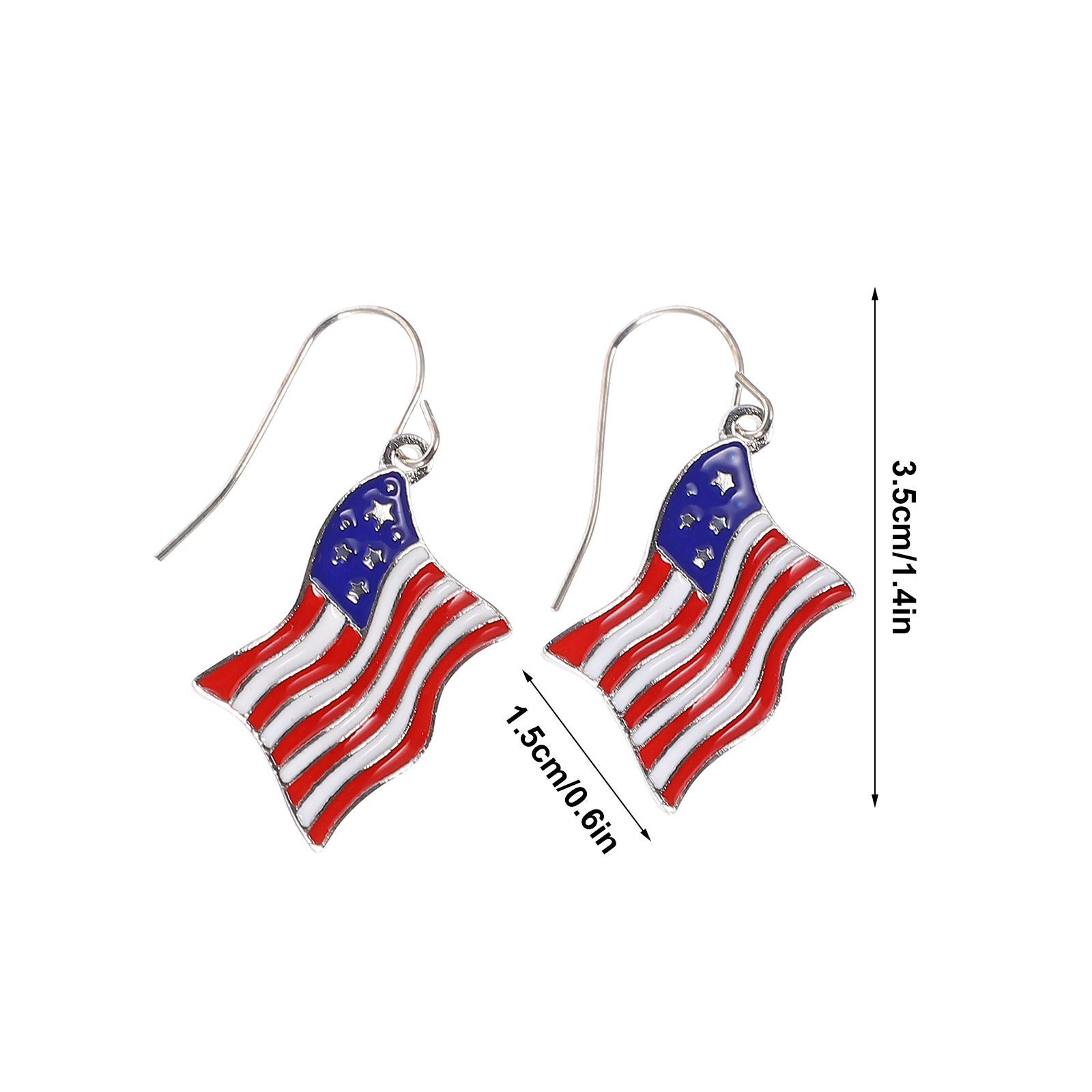 Patriotic Earrings - 2 Pairs for 4th of July