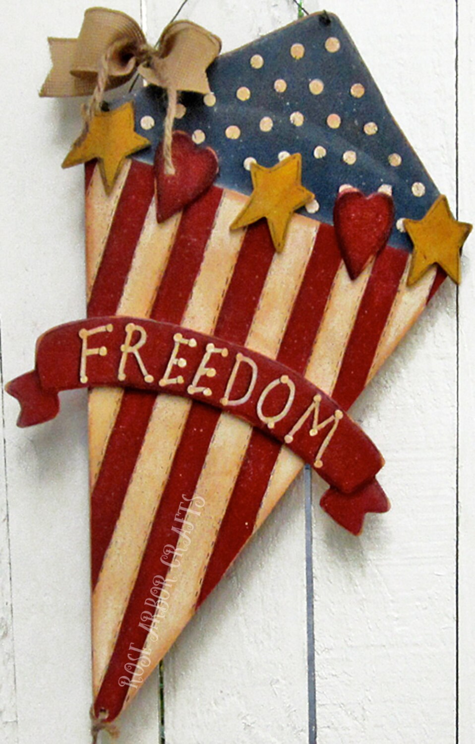 Patriotic Door Hanger for 4th of July
