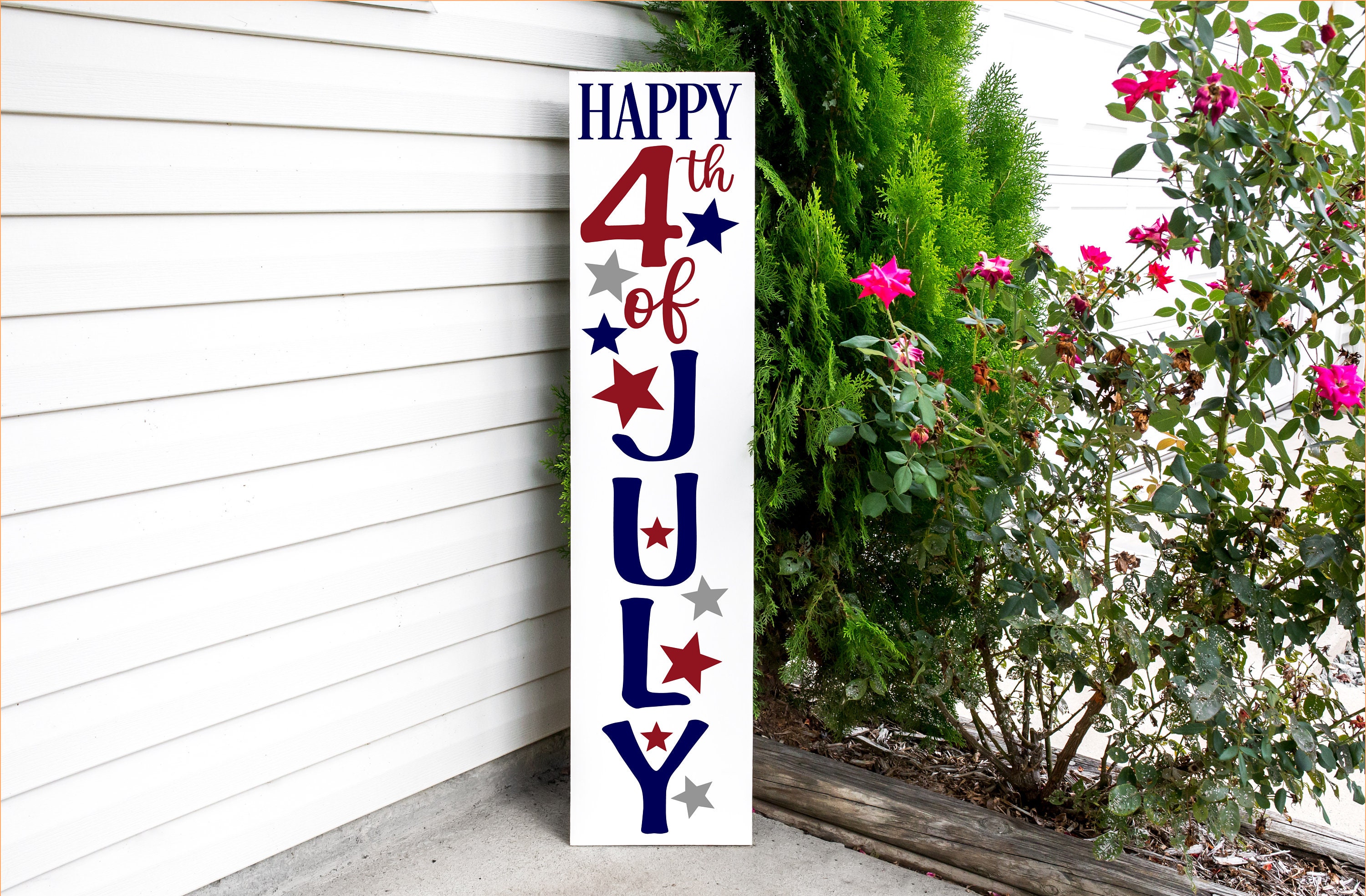 Patriotic Porch Welcome Sign