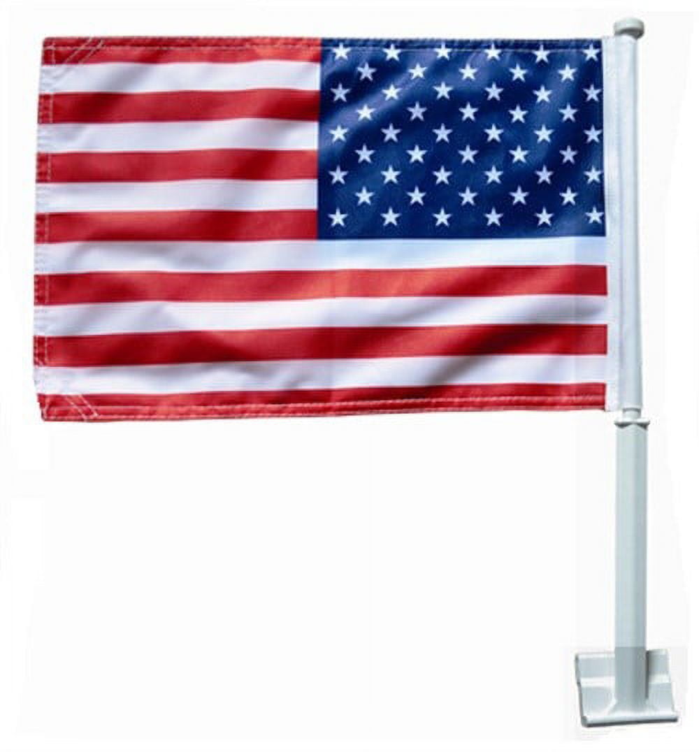 American Car Window Flag and Mount
