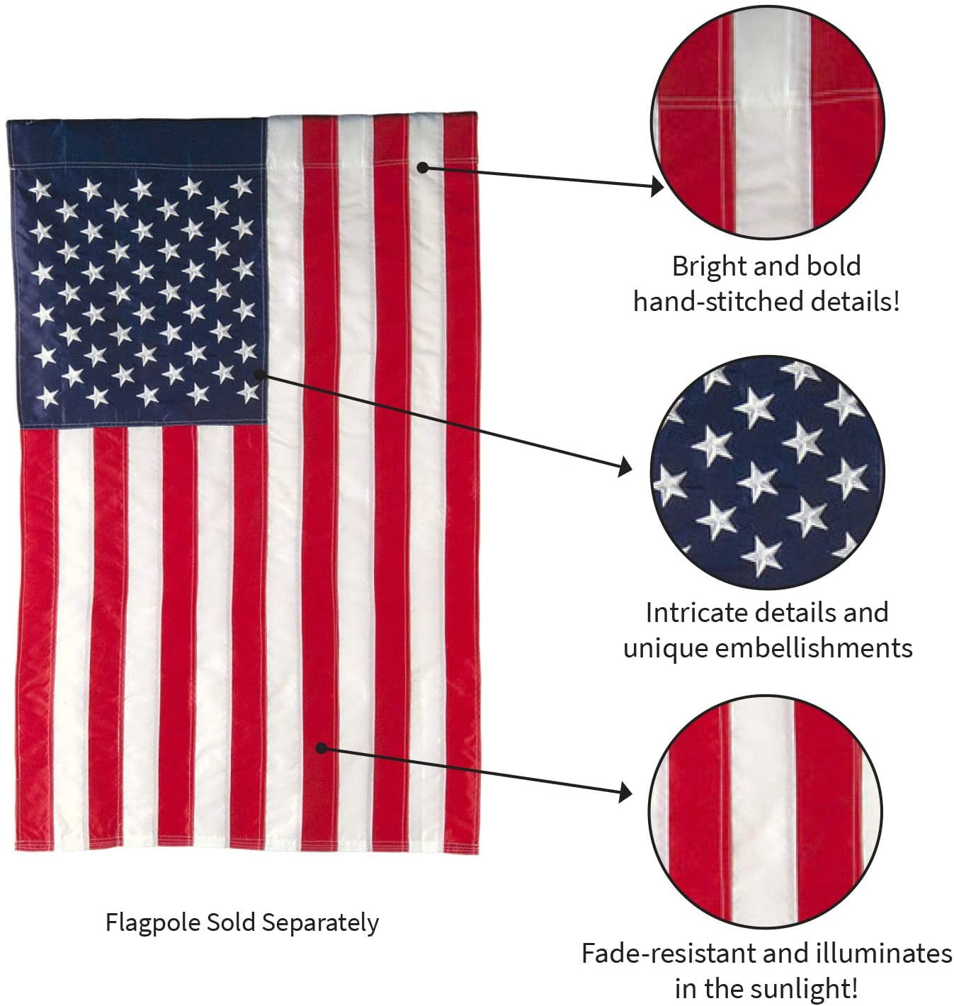 Outdoor Patriotic Garden Flag