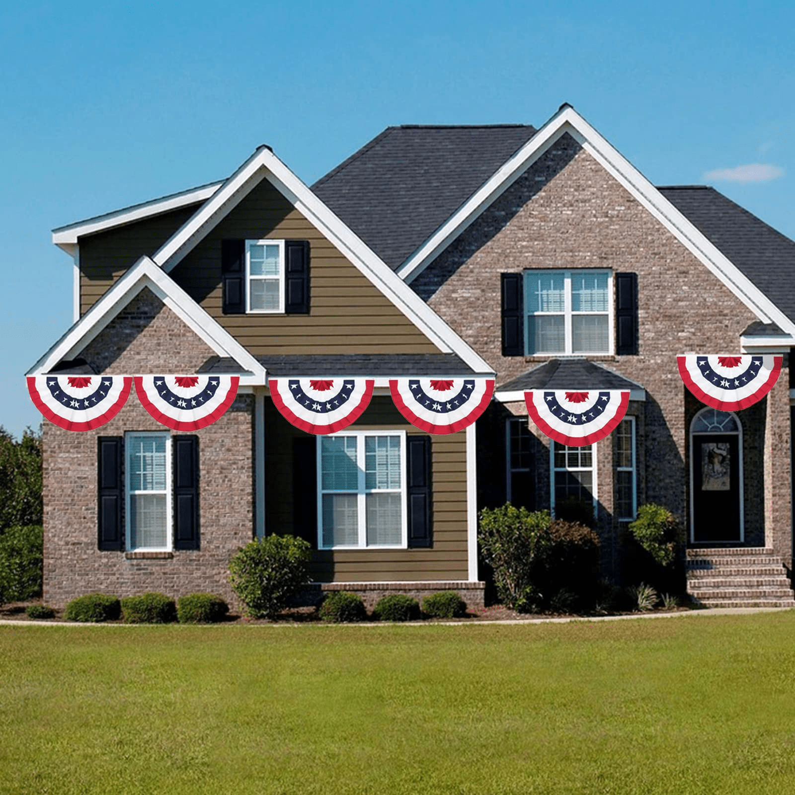 4th of July Patriotic Fan Flag Set