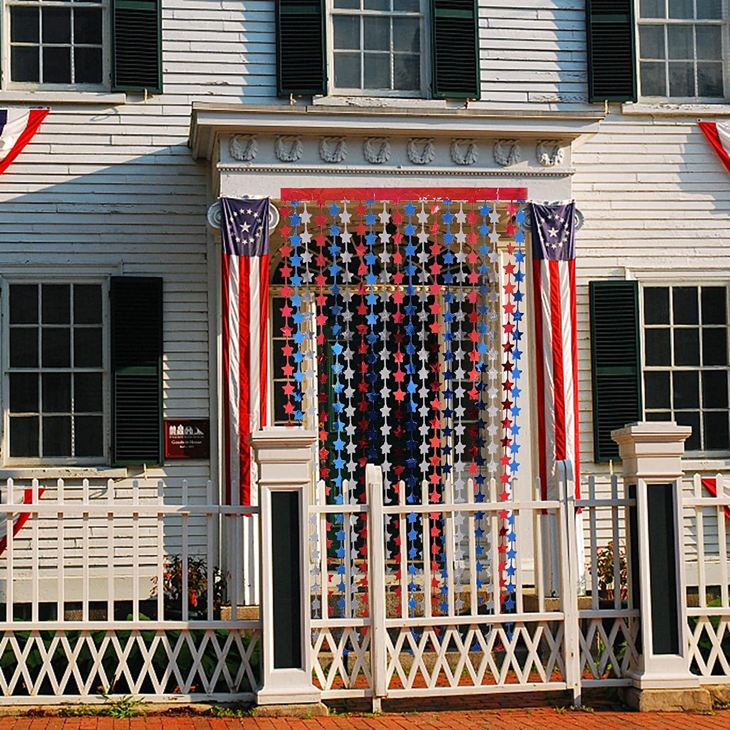 Multicolor Foil Curtains for 4th of July
