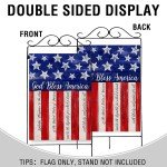 God Bless America 4th of July Garden Flag